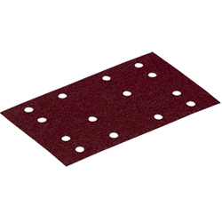 an abrasive sheet with holes