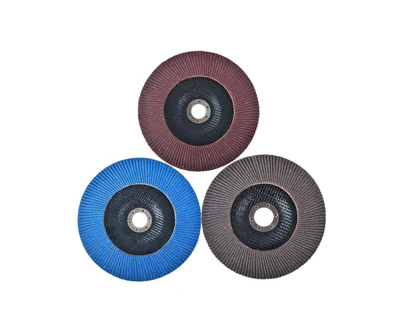 Different abrasive materials flap disc packaging